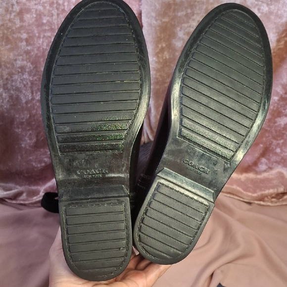 EUC COACH BLACK Knee-High Boots Size 7 - Picture 7 of 9